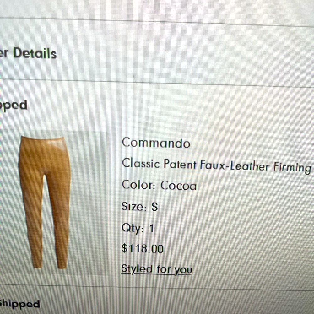 Classic patent faux - leather firming leggings